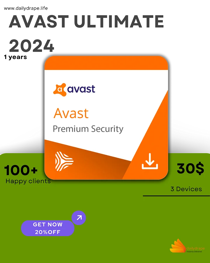Avast Ultimate 2024 - 1 years 3 Devices License key product image (1)