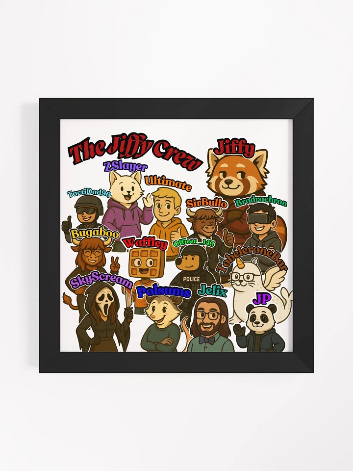 The Jiffy Crew Illustrated Poster product image (33)