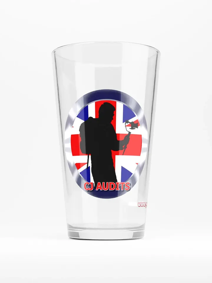 CJ Audits stylish pint glass product image (1)
