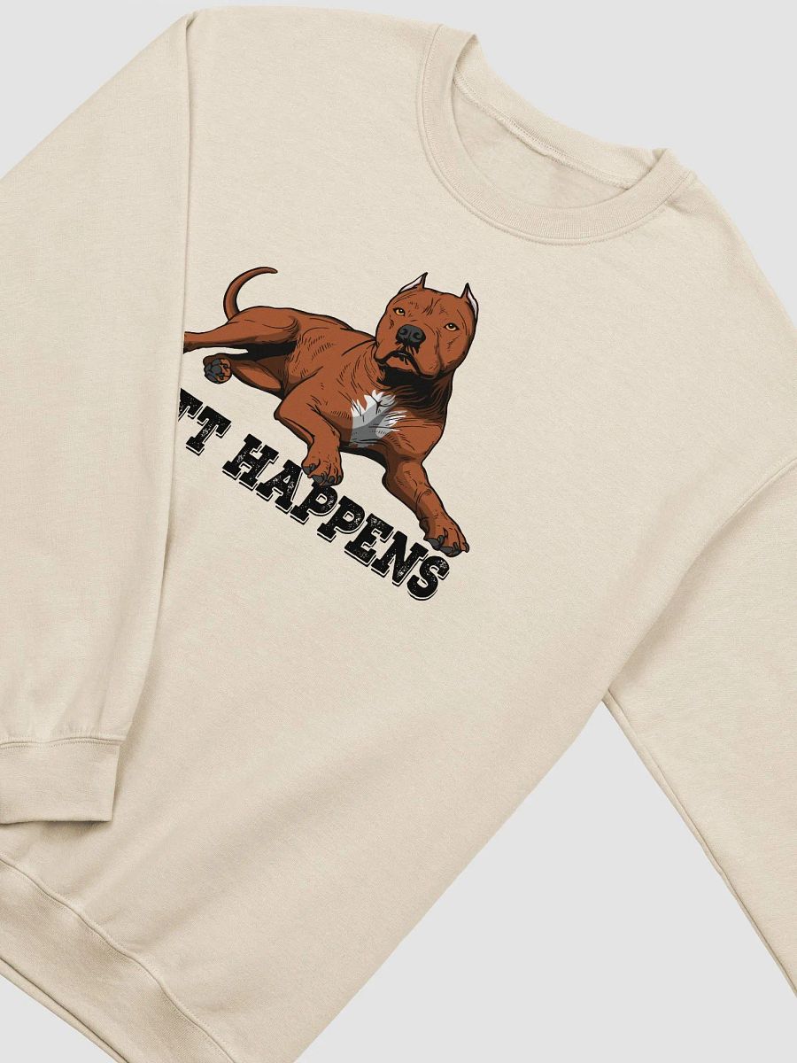 Pitt Happens Sweatshirt of a Pitbull Terrier (Cropped Ears - Red) | Funny Shirt for Pitbull, Bully, and Staffordshire Terrier Paw-rents product image (21)