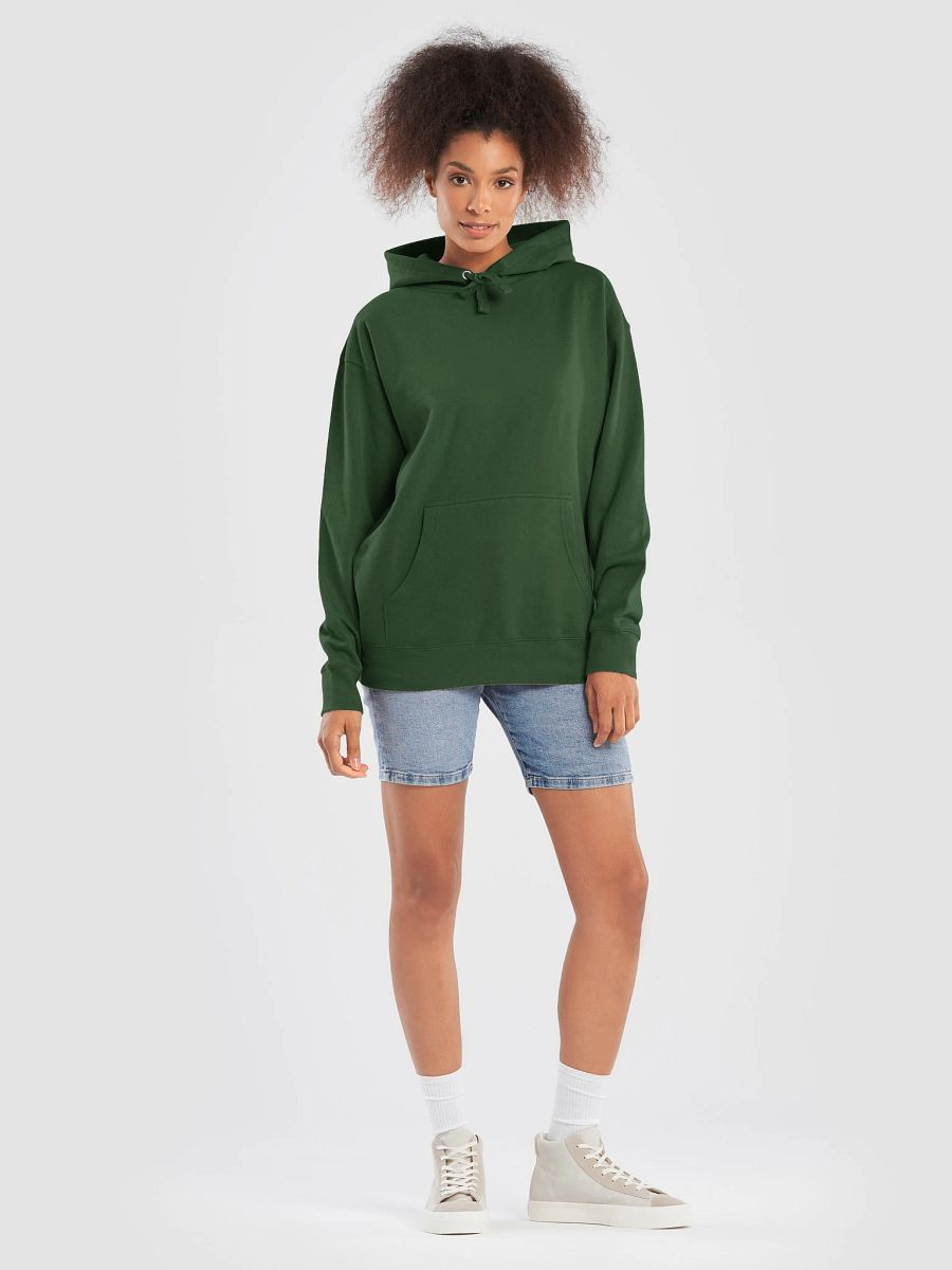 Plain Color Forest Green Hoodie product image (3)