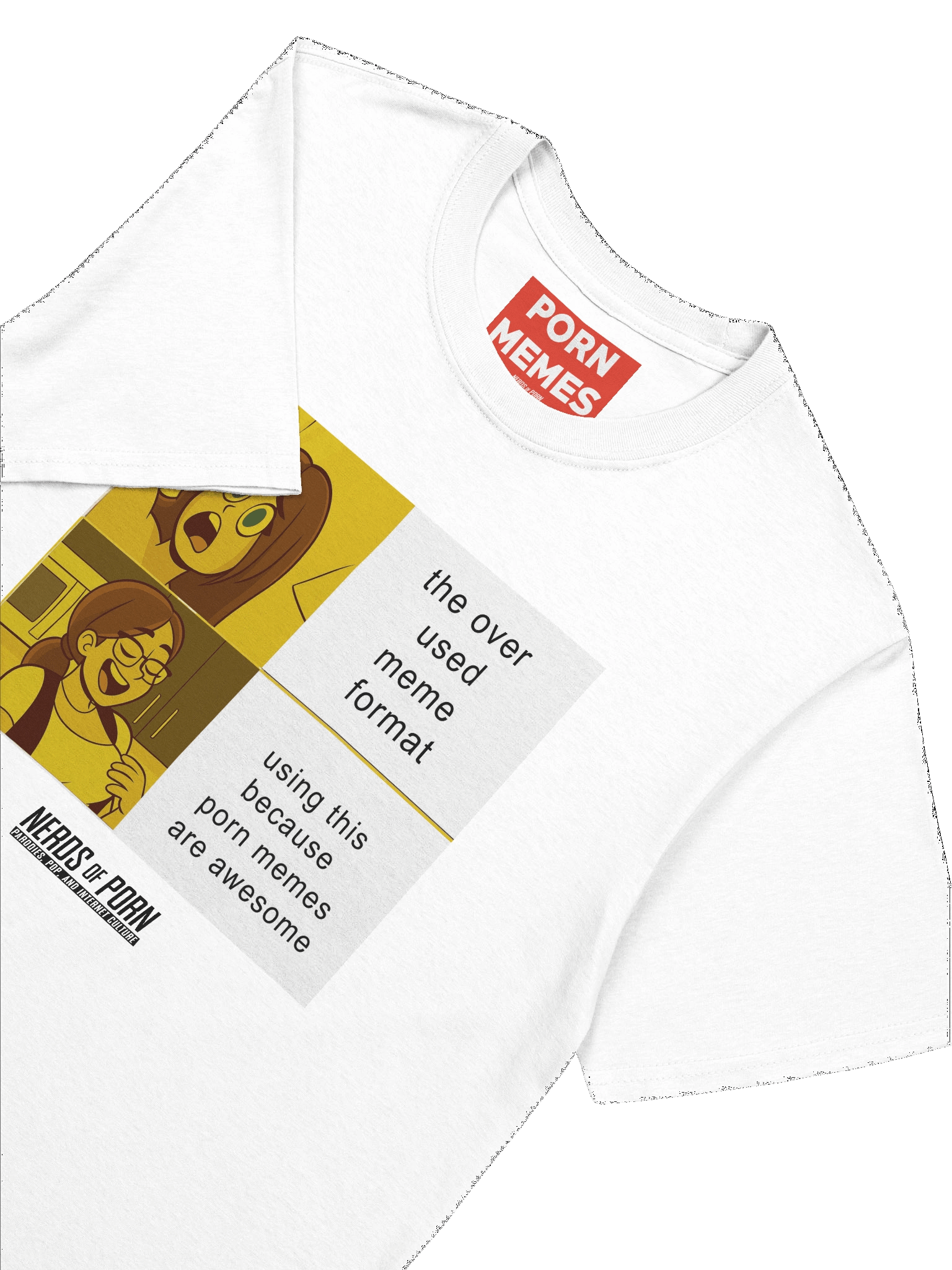 Porn Meme Format Tee (white) product image (2)