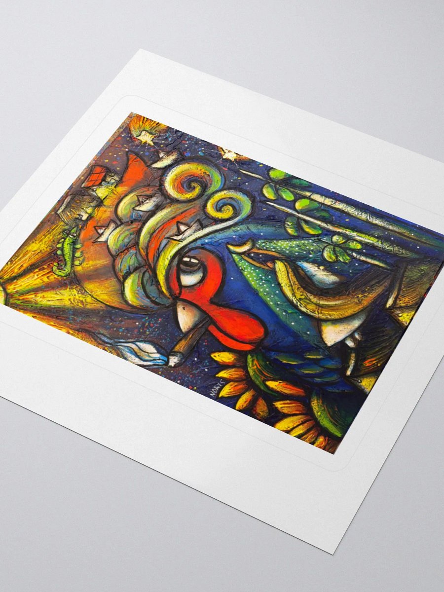Whimsical Rooster Kiss Cut Stickers product image (3)