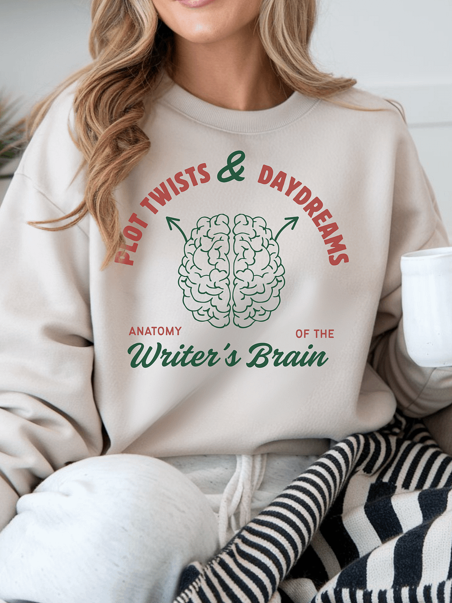 Writer's Brain Anatomy Crewneck Sweatshirt product image (1)