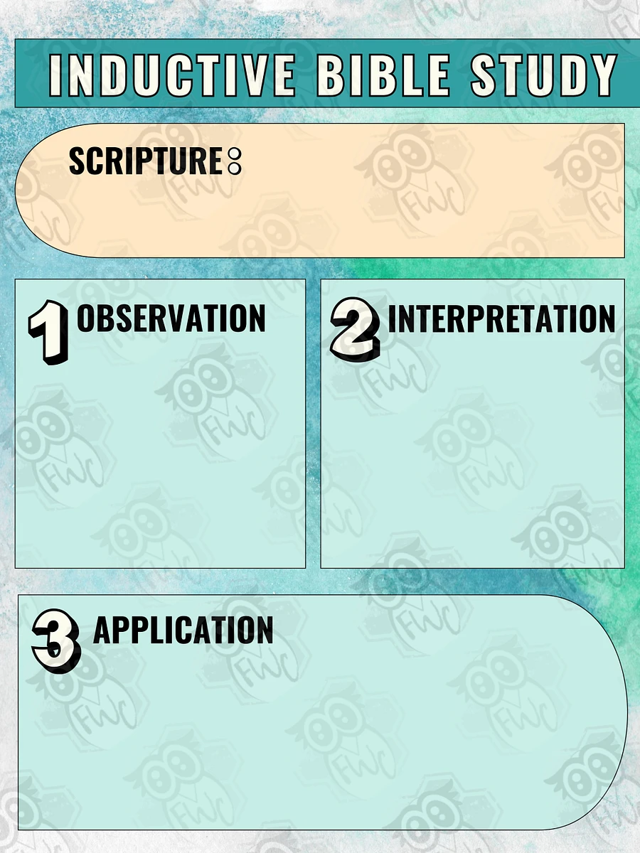 Inductive Bible Study Printable product image (3)