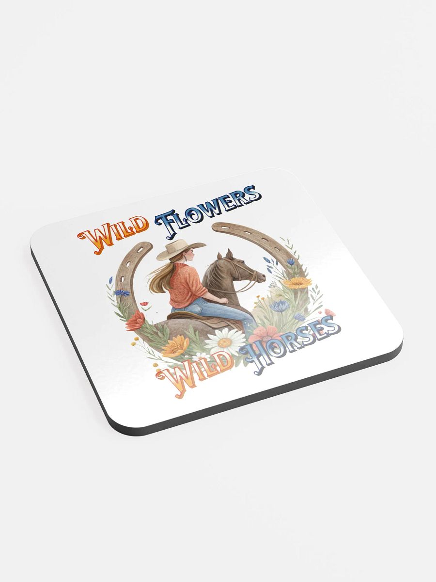 Wild Flowers Wild Horses Ride into the Wild West Coasters product image (3)