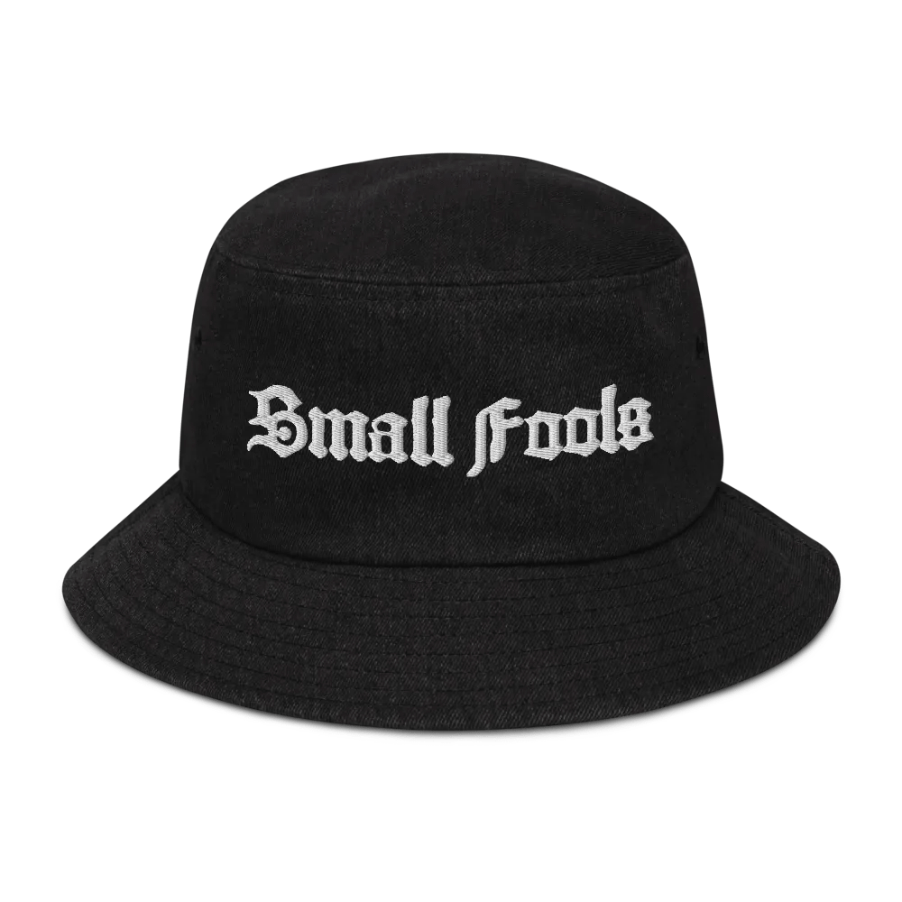 Small Fools Blackletter Embroidered Bucket Hat product image (1)