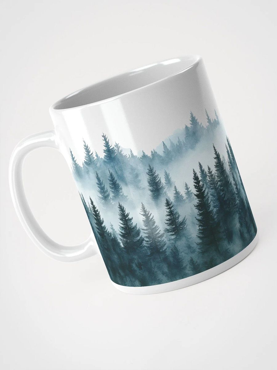 Misty Forest White Glossy Mug product image (4)