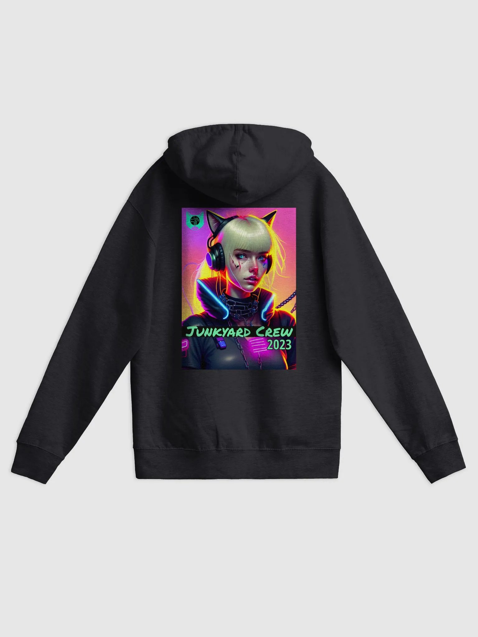 NEON TWO Back Print Zip-Up Hoodie (US SHIPPING) product image (1)