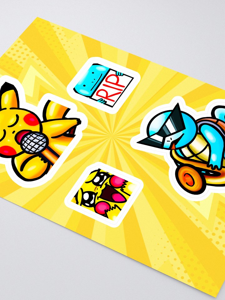 Lutti's Pocket Monsters Emote Sticker Sheet product image (2)