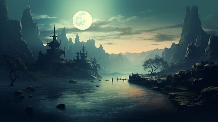 Moonlit Citadel River product image (2)
