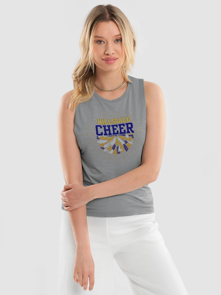 HILLSDALE CHEER Pom-Pom Muscle Tank product image (5)
