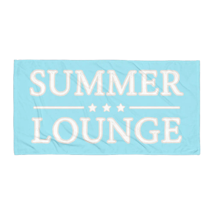 SUMMER LOUNGE TURQUOISE TOWEL - Handtuch Türkis product image (1)
