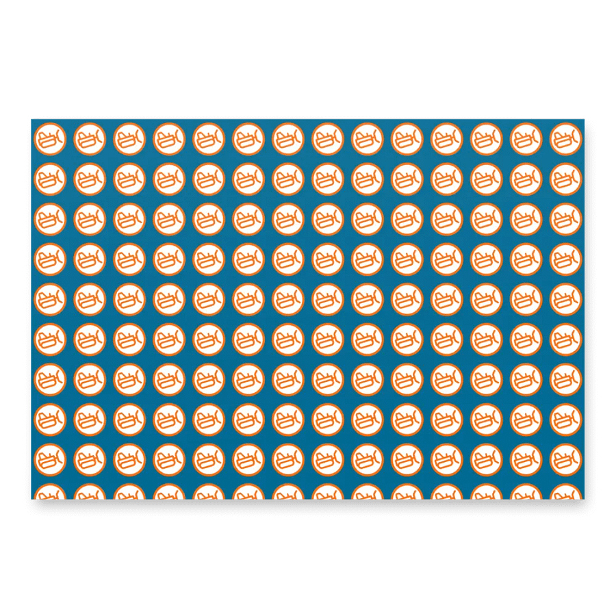 Multi color gift wrap - 3 sheets product image (2)