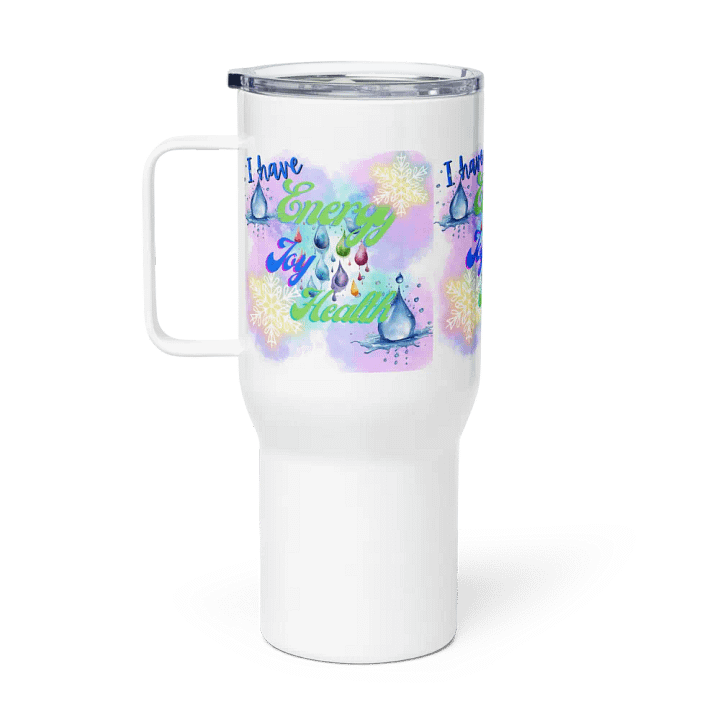 Joyful Energy Water Travel Mug for busy ladies moms daughtersfriends product image (1)