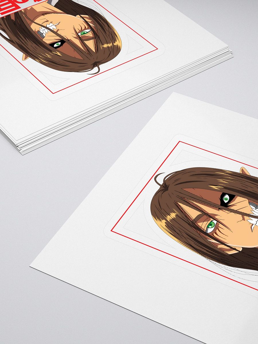 Eren Yeager Half Titan Transformation Art Kiss Cut Stickers product image (4)