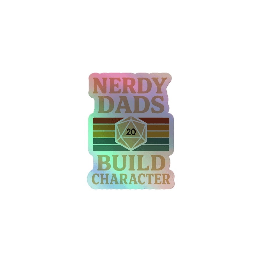 Nerdy Dads Build Character Sticker Set product image (1)