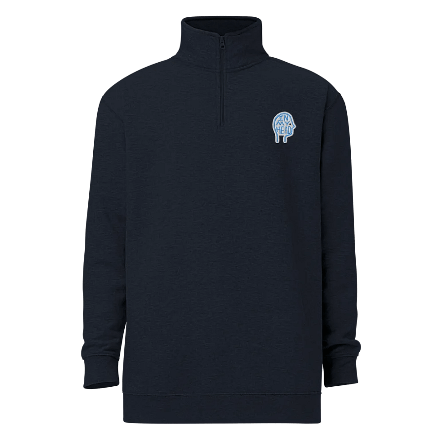 In My Head (aqua bubble design) embroidered quarter zip product image (15)