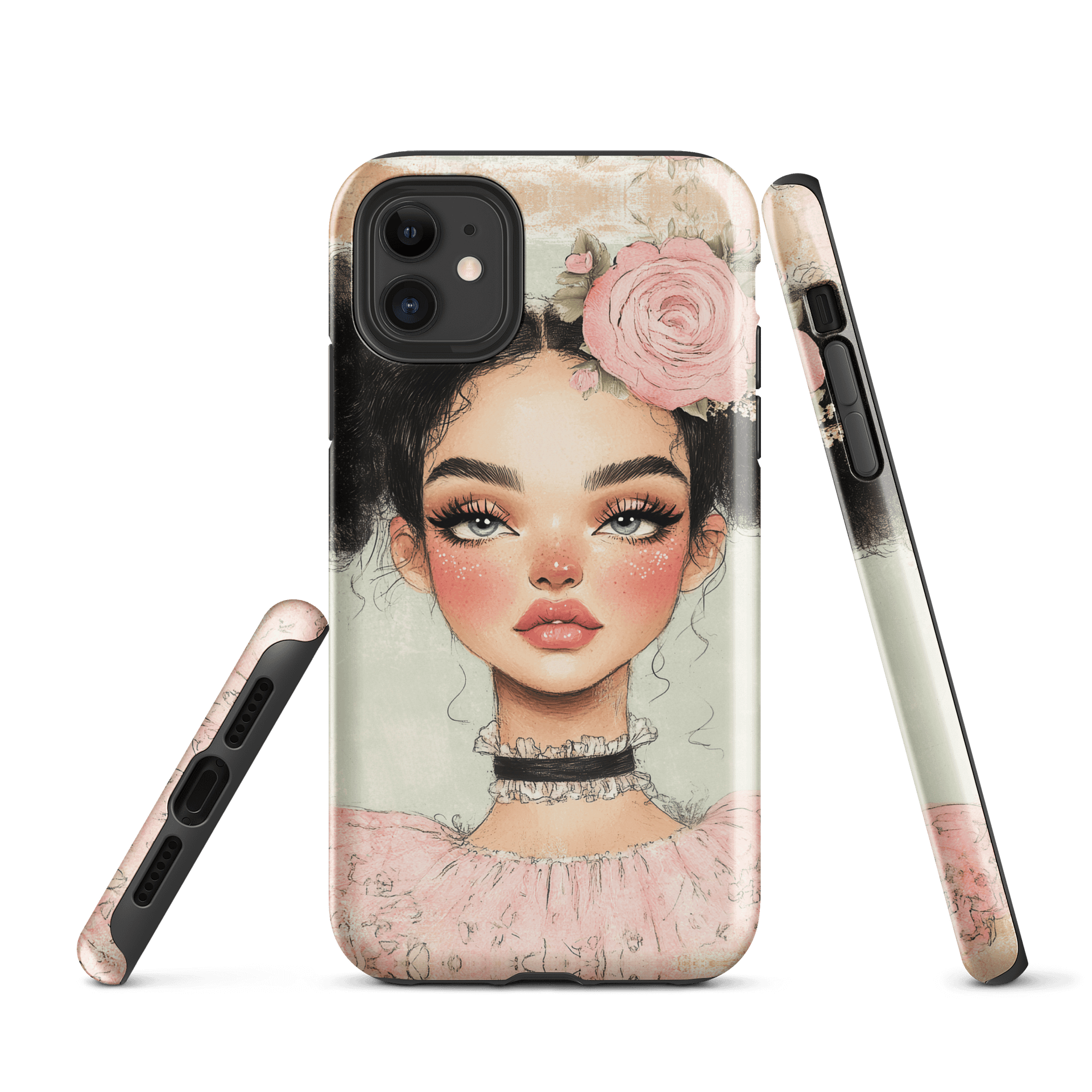 Elegant Rose Portrait Tough Case for iPhone® product image (1)