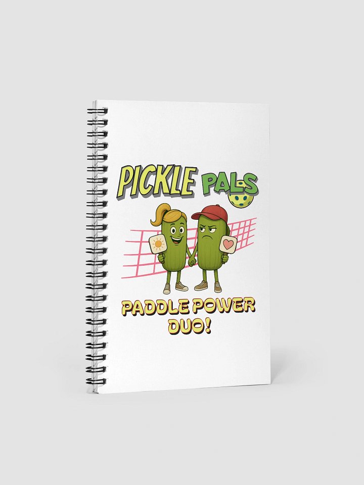 Pickle Pals Paddle Power Duo Pickleball Spiral Notebook product image (2)