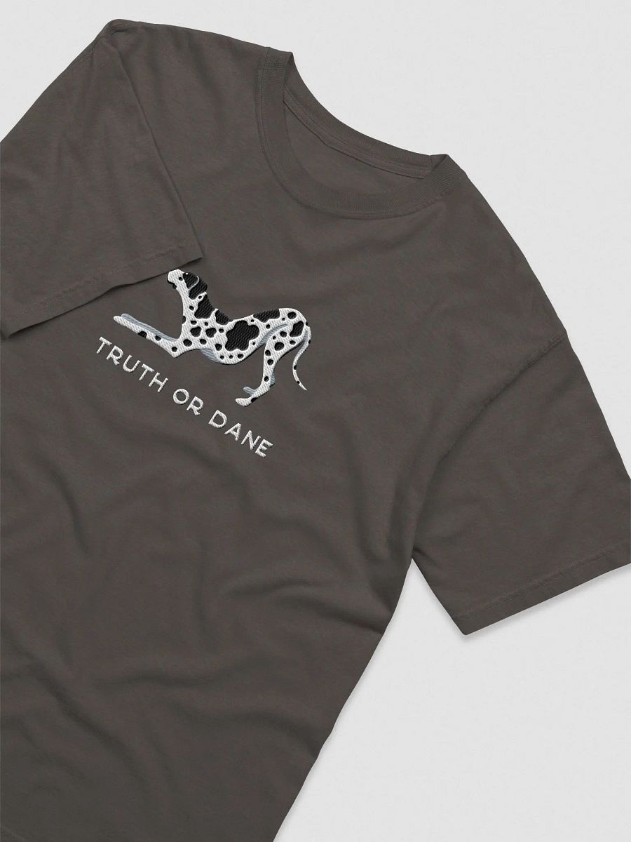 Truth or Dane T-Shirt(Embroidered) of a Great Dane(Harlequin) product image (6)