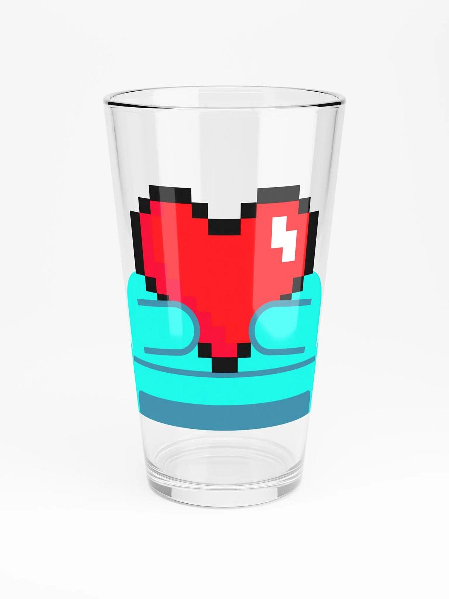 Pixel Heart Gaming Pint Glass product image (3)