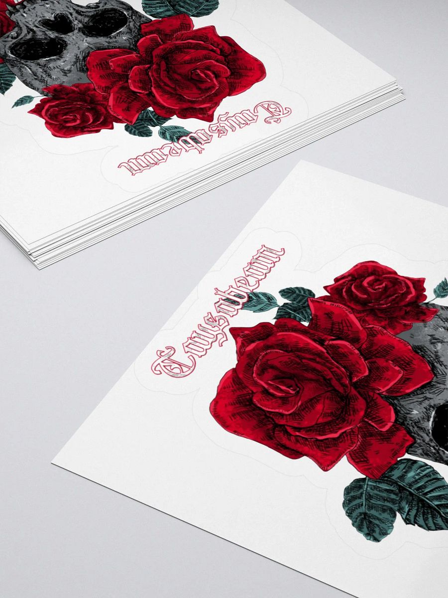 Gothic Skull and Roses Kiss Cut Stickers product image (12)