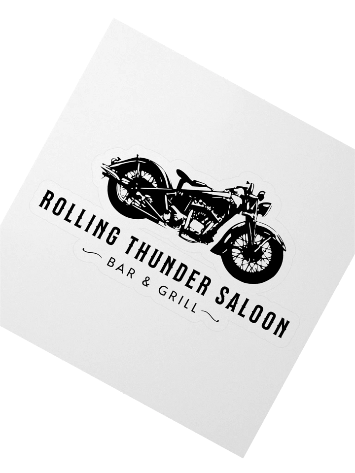 Rolling Thunder Saloon Motorcycle Sticker product image (2)