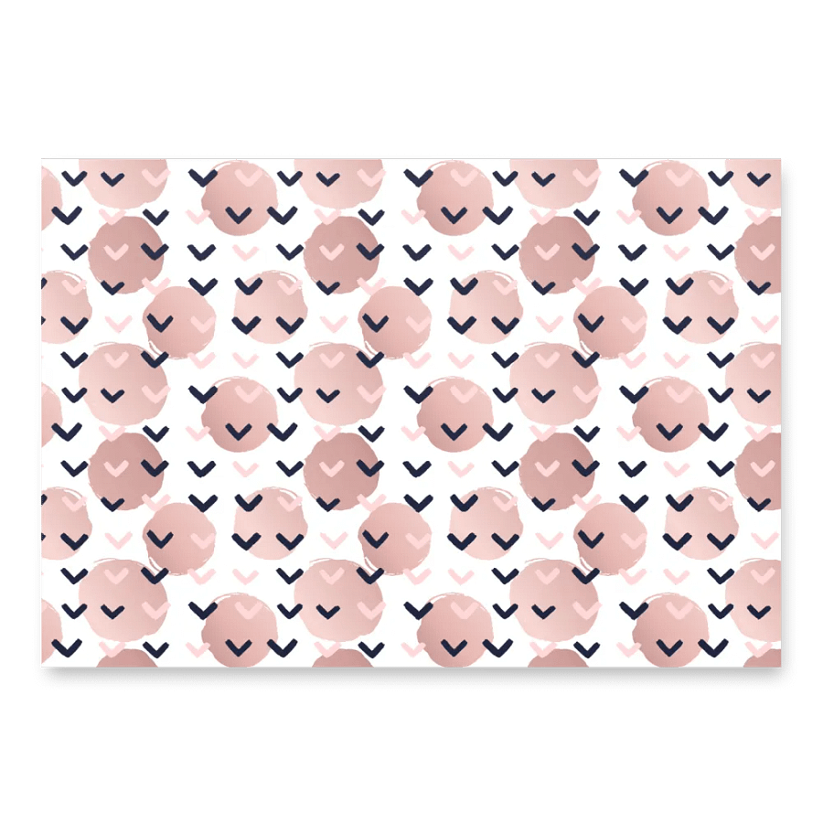 Geometric Rose Gold and Black | Wrapping Paper Set product image (2)