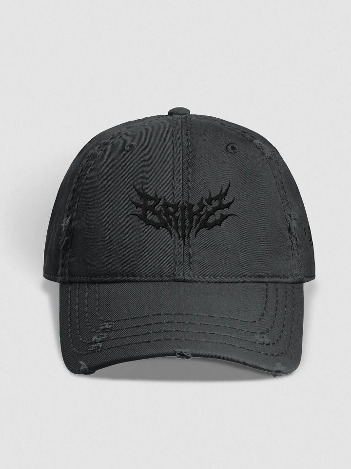 Brikz Distressed hat (Black embroidery) product image (1)