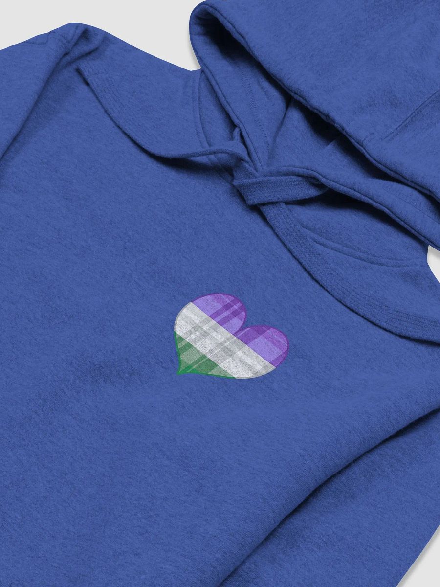 Flannel Heart Hoodie - GenderQueerPride product image (3)