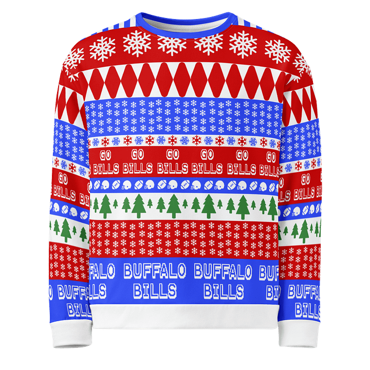 UGLY CHRISTMAS Sweatshirt GO BILLS product image (1)
