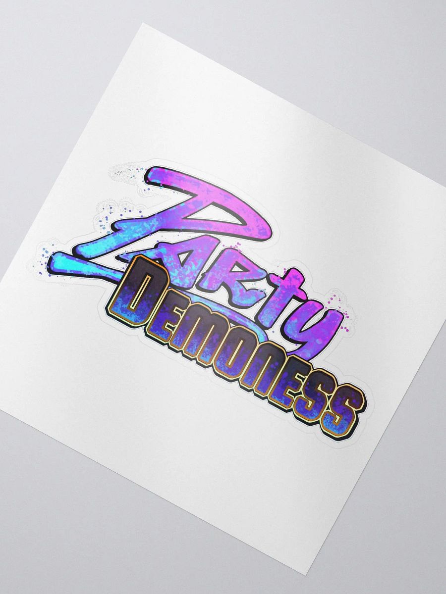 PartyDemoness Logo Sticker product image (2)