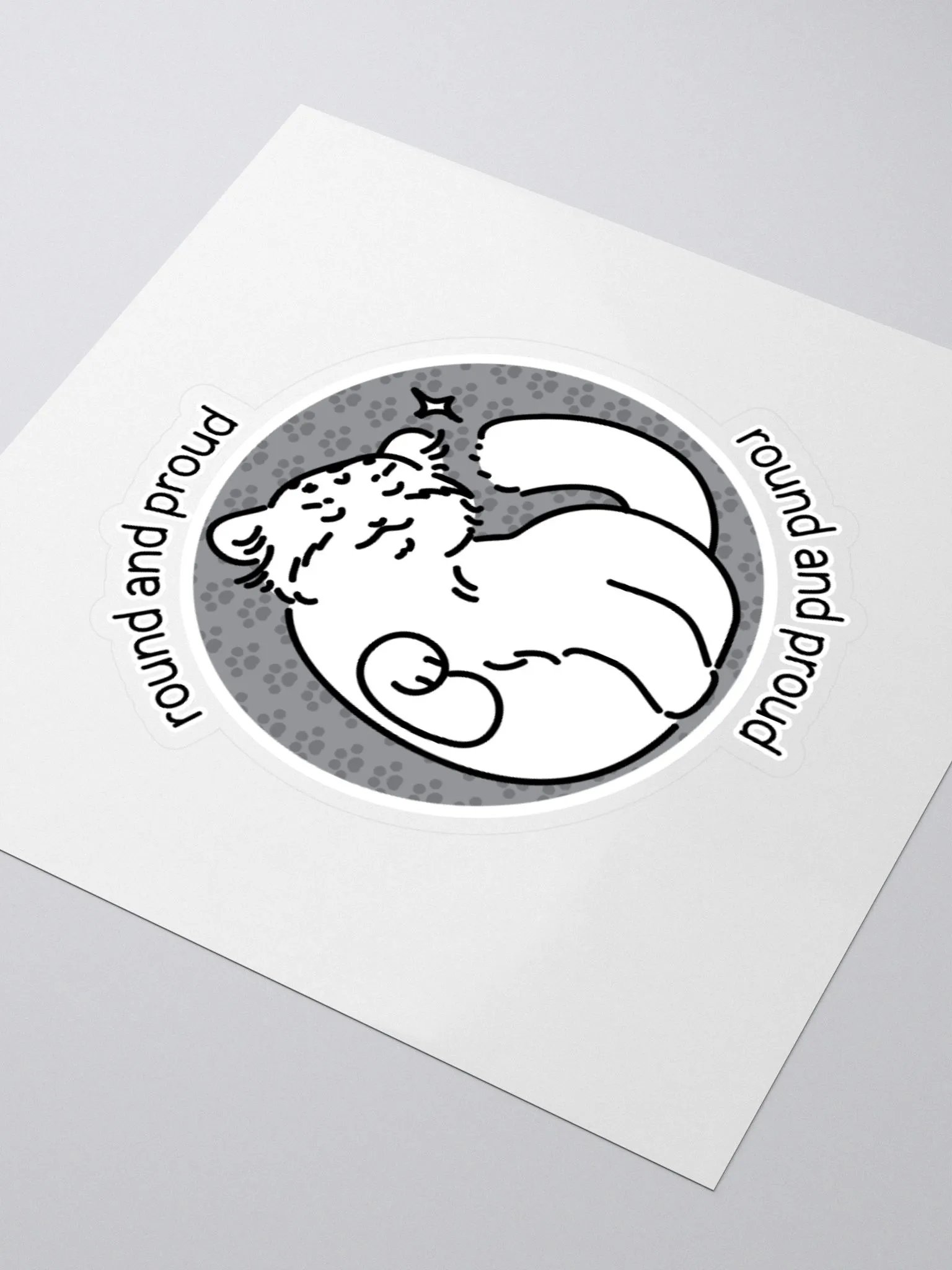 Round and Proud Manul Unlabeled Version - Sticker product image (8)
