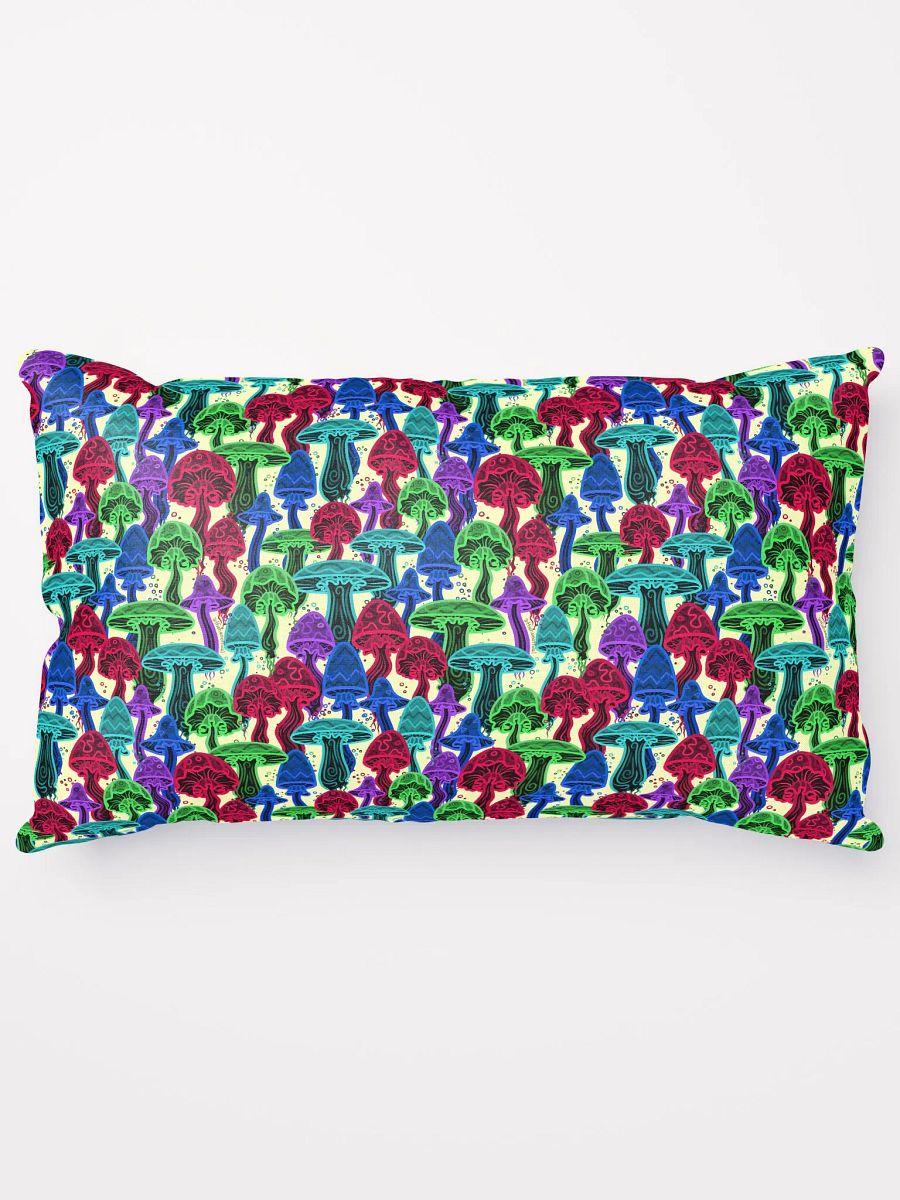 Neon Mushrooms (Variation 2) All-Over Throw Pillow product image (5)