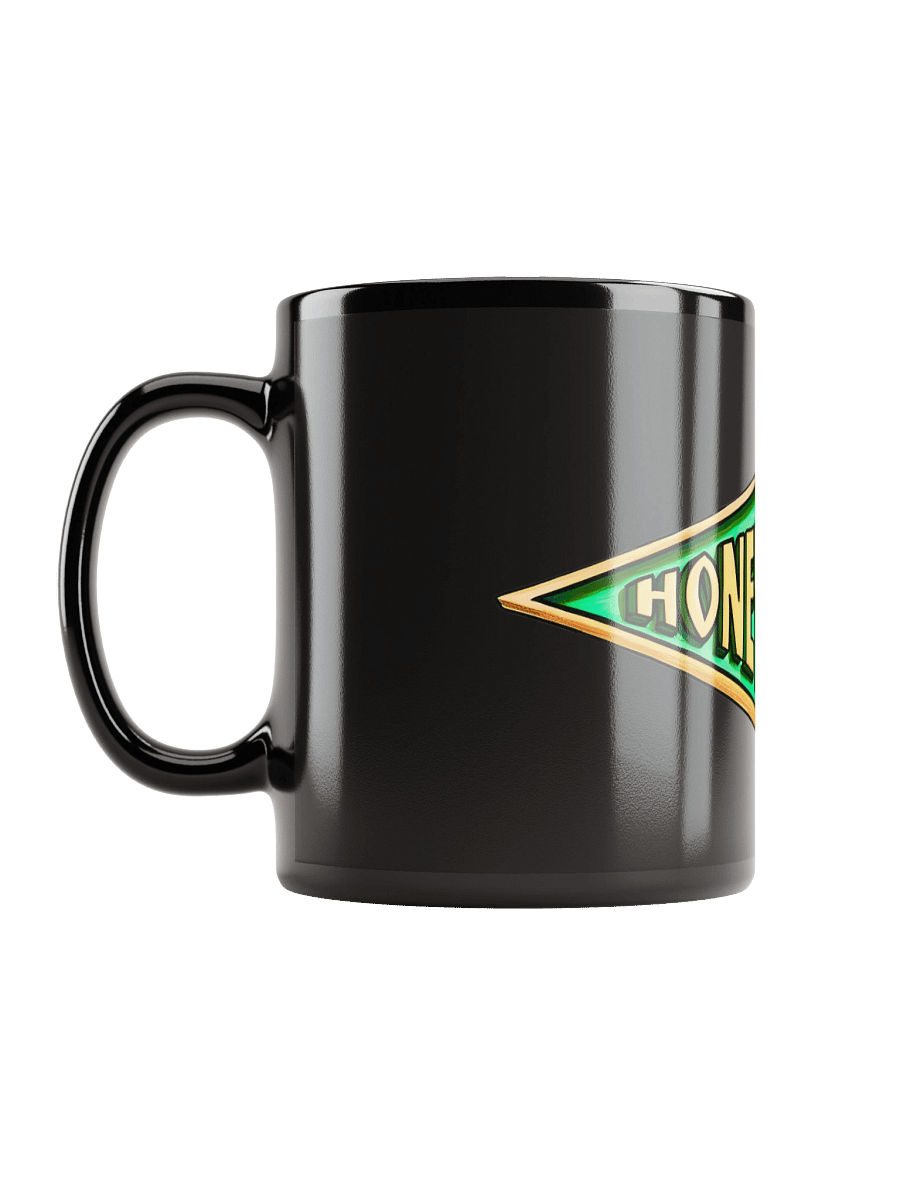 Mug noir brillant avec logo 3D HONEY SWEETS product image (11)