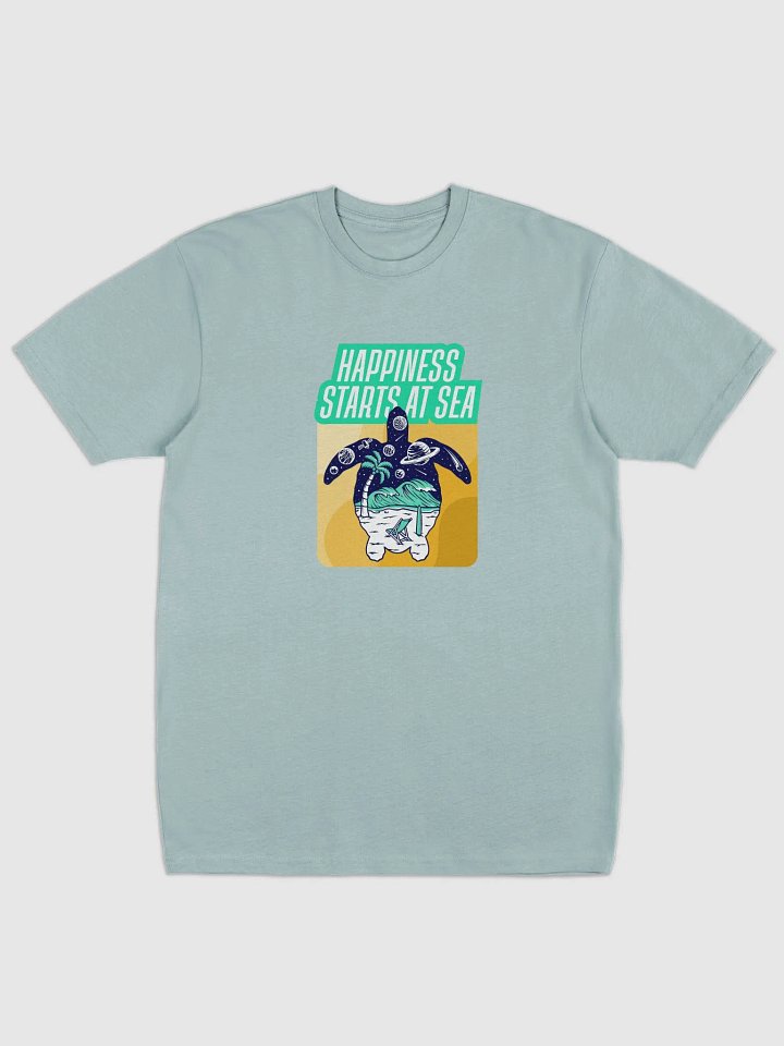 Sea Turtle Bliss Men's Tee Happiness starts at sea product image (5)