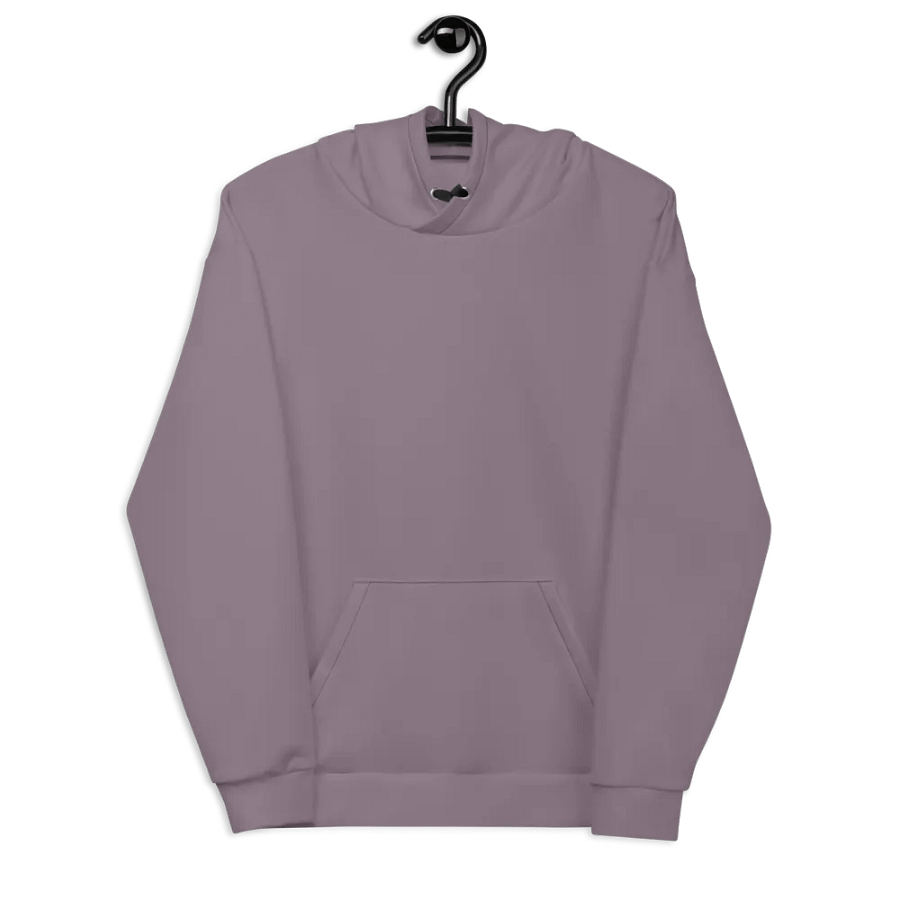 Plain Faded Orchid Grey Soft Summer Unisex Recycled Polyester Heavyweight Premium Hoodie by Treasure Pie product image (8)