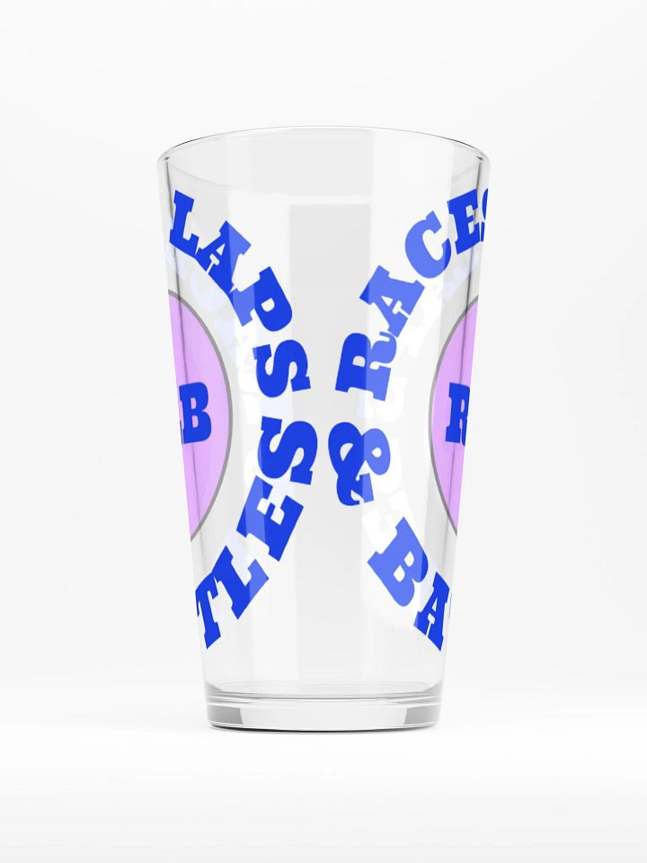 Races, Laps & Battles Pint Glass product image (1)