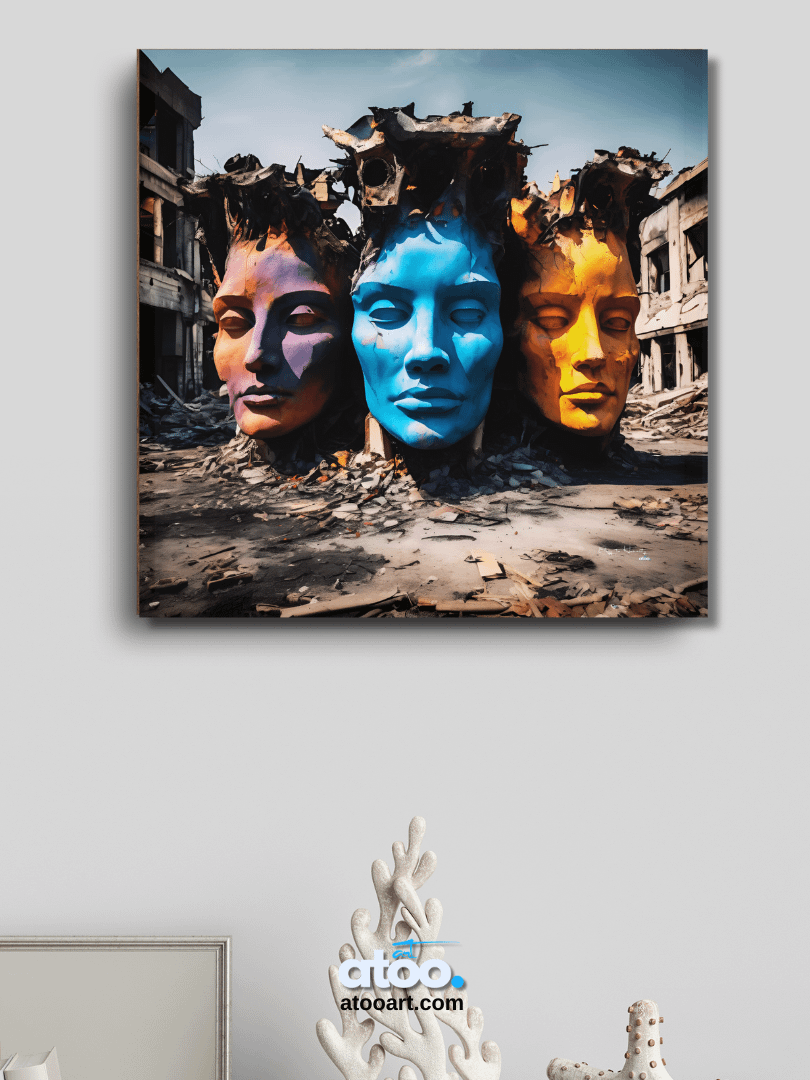 Elegy to Humanity - 9 | Canvas Art Painting product image (5)