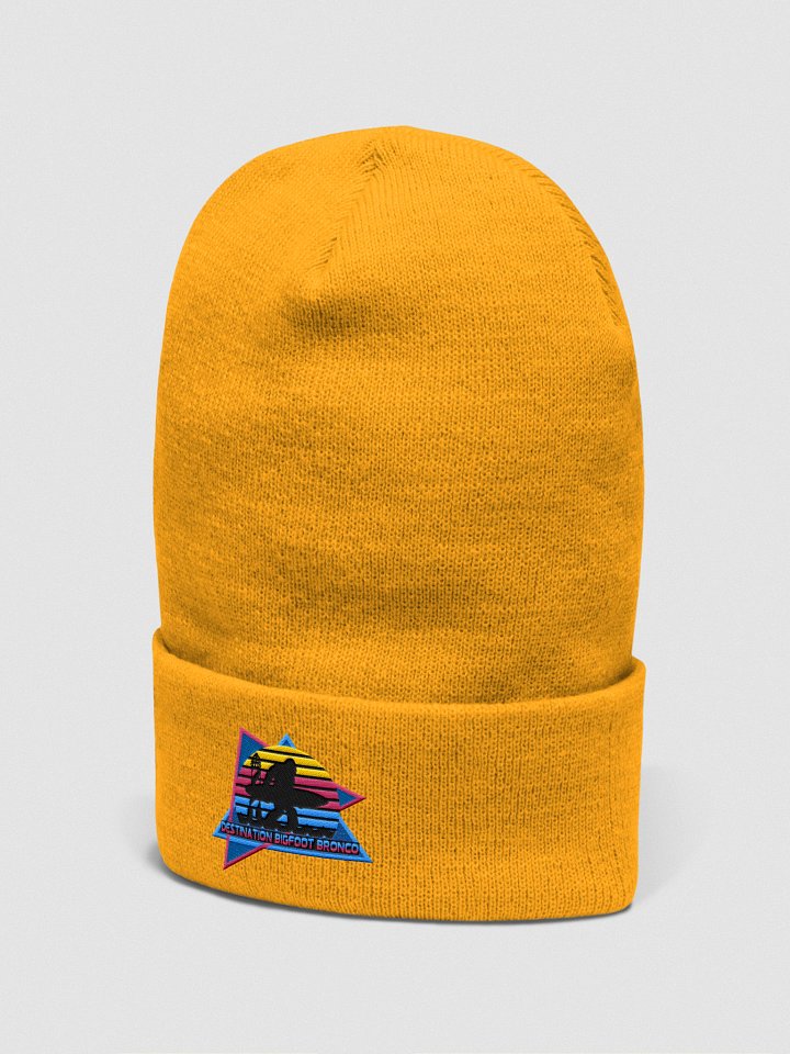 Retro-Inspired Gold Cuffed Beanie product image (2)
