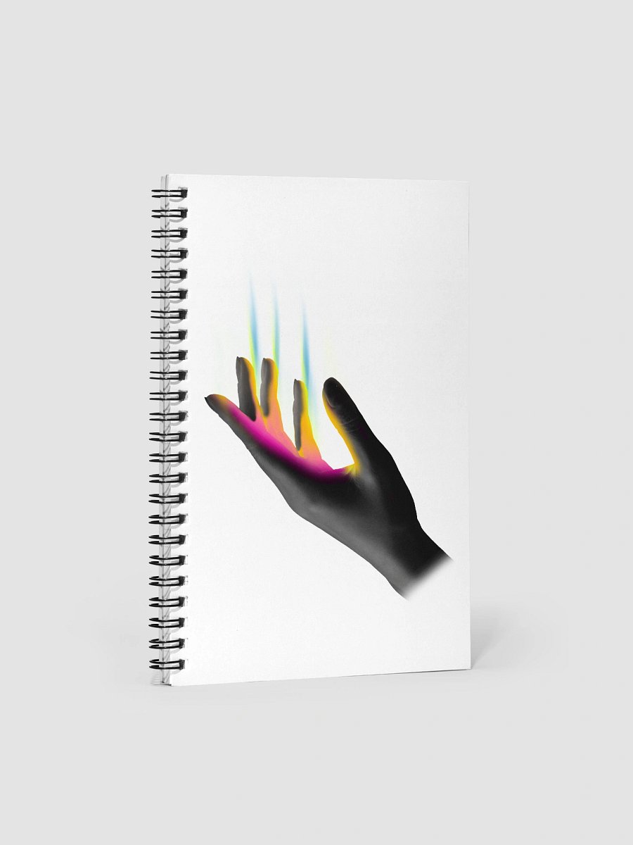 Neon Flame Hand Spiral Notebook product image (3)
