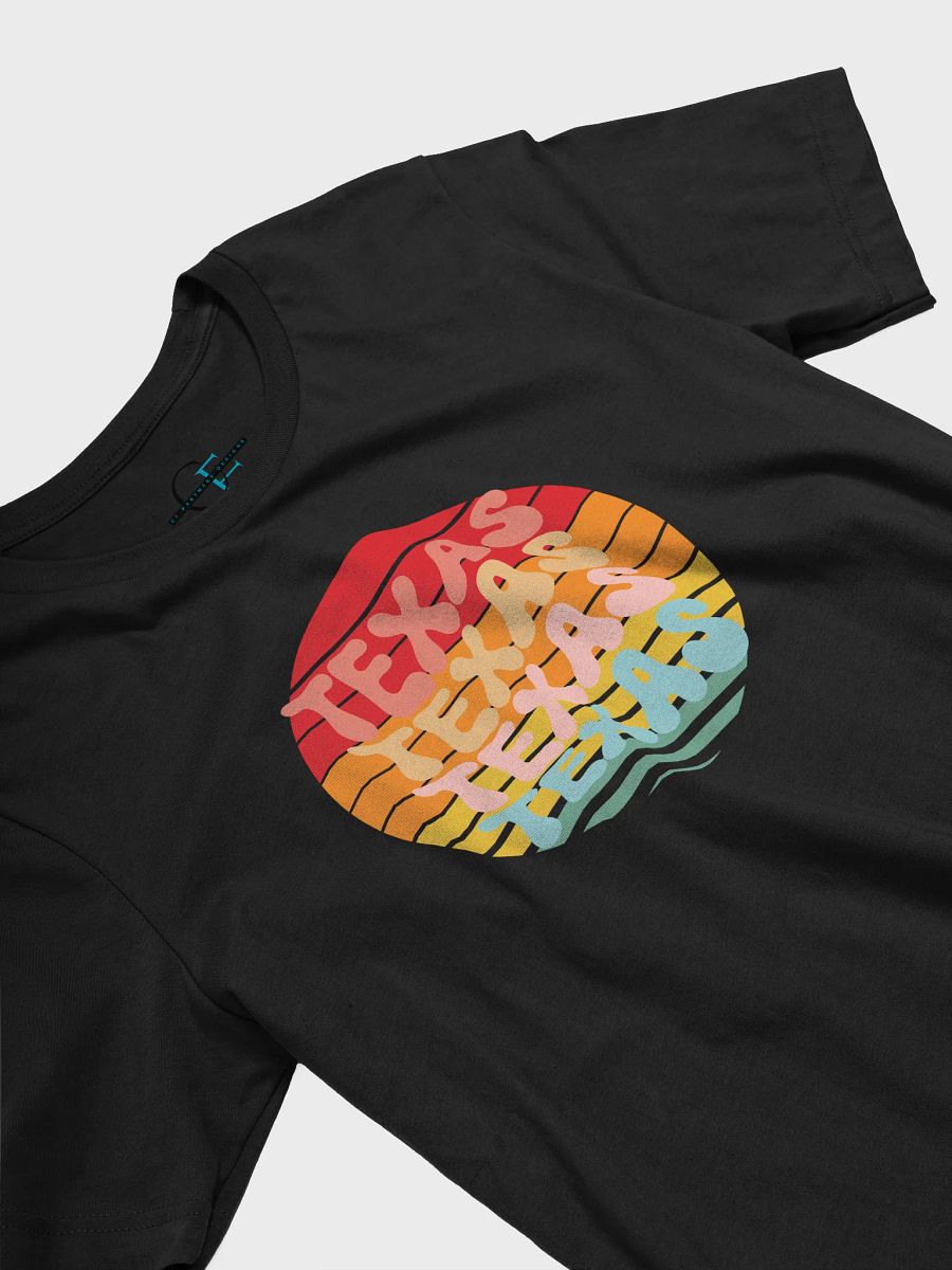 🧡 Retro Sunset Texas Tee – Bella+Canvas Unisex Jersey T-Shirt product image (3)