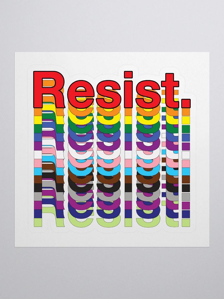 Resist - Rainbow Stickers product image (1)