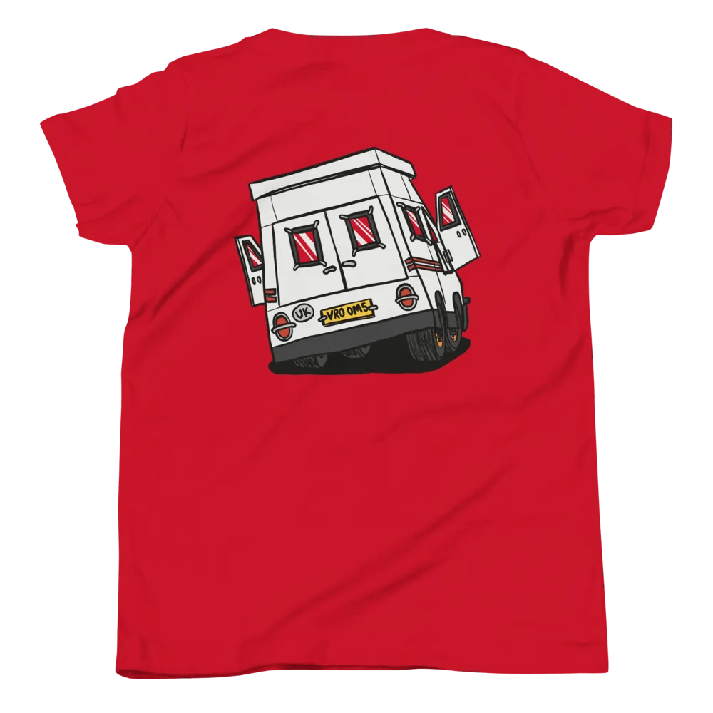 Wheelie Yellow Driving Youth T (front and back print!) product image (42)
