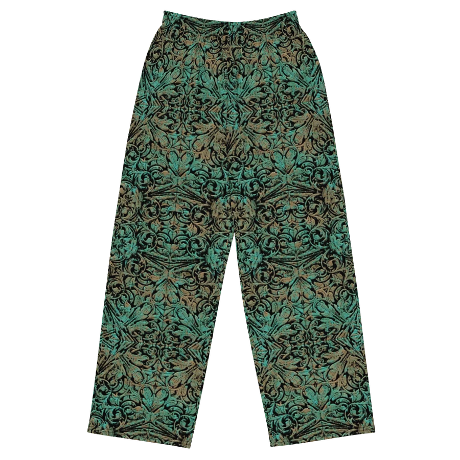 Green Copper Flower Wideleg Pants product image (2)