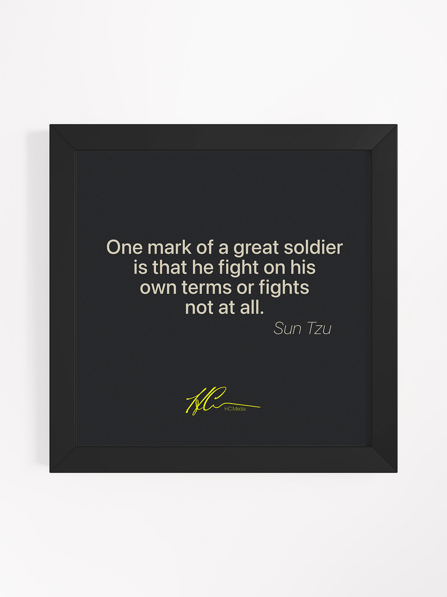 Sun Tzu Q5 - Framed Poster product image (1)