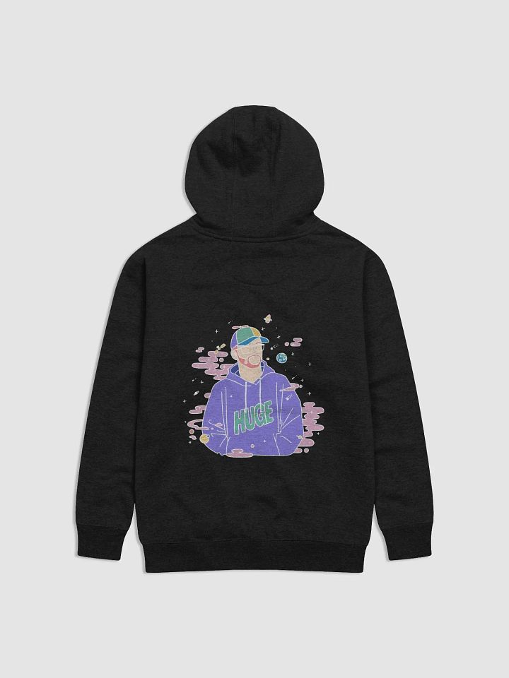 Hoodie noir "Nuages roses" product image (2)