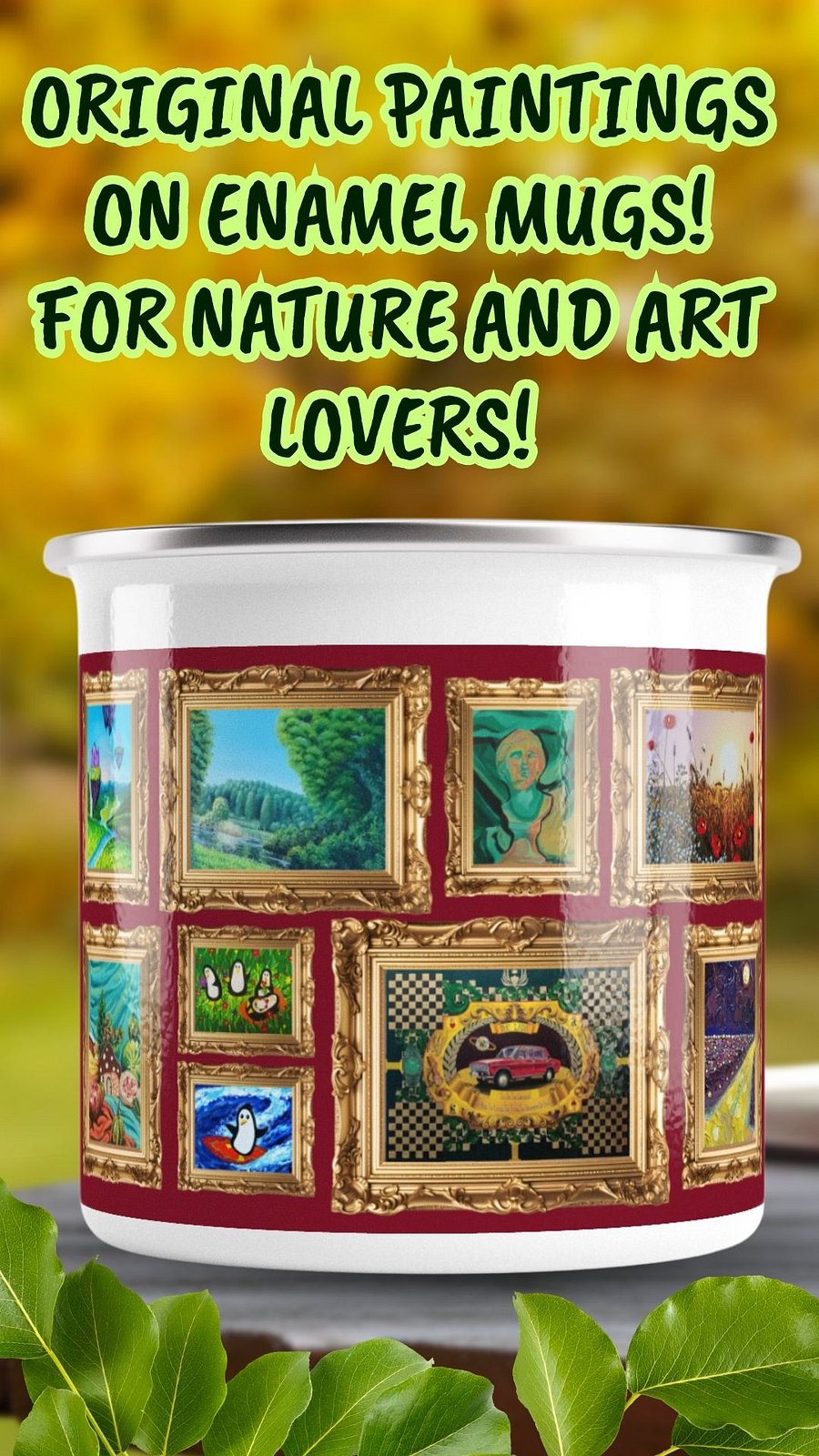 Golden Gallery Collection Enamel Mug product image (4)