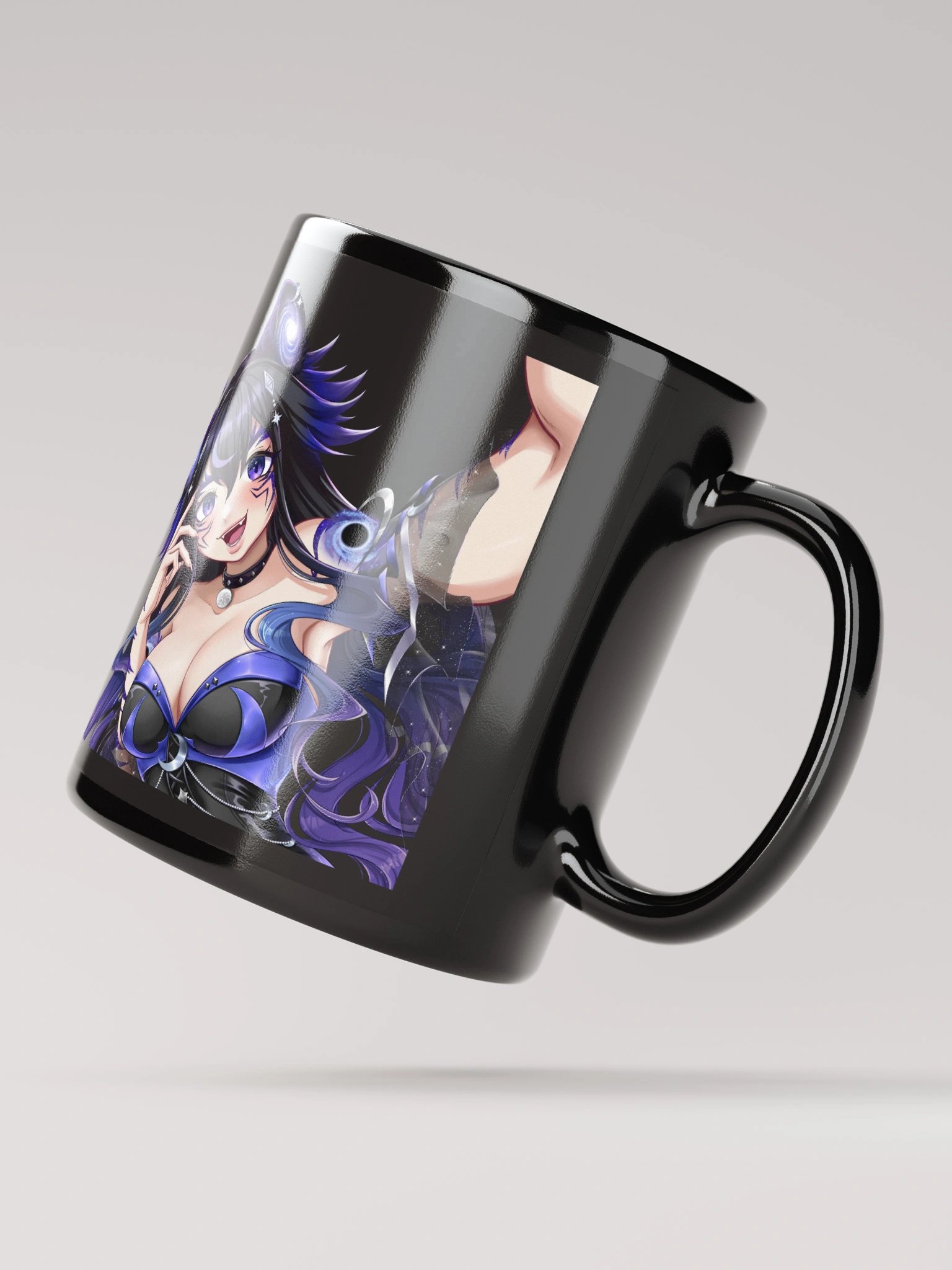 Moona Selfi Black Glossy Mug product image (2)